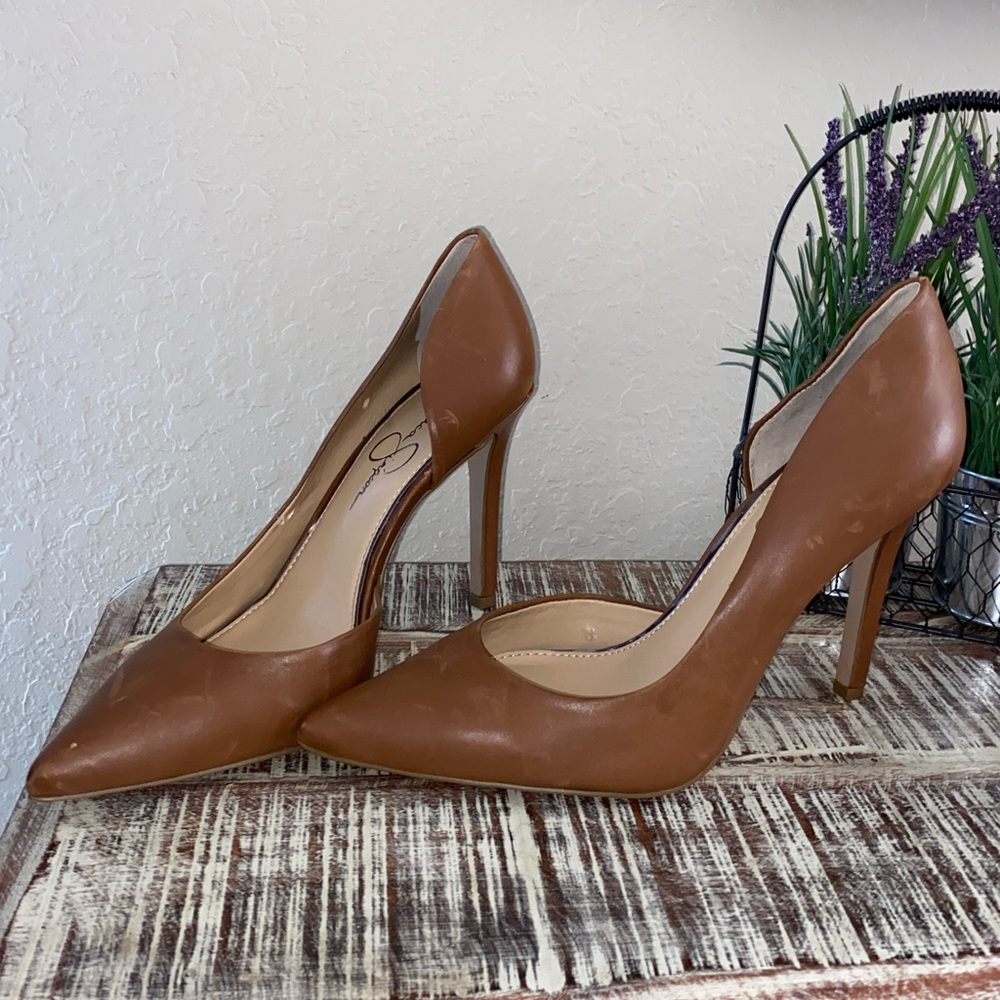 Brown Jessica Simpson Heels - Picture 1 of 4